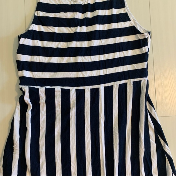 Women’s Chaps Blue & White Striped Maxi Dress Size XL - Picture 8 of 11
